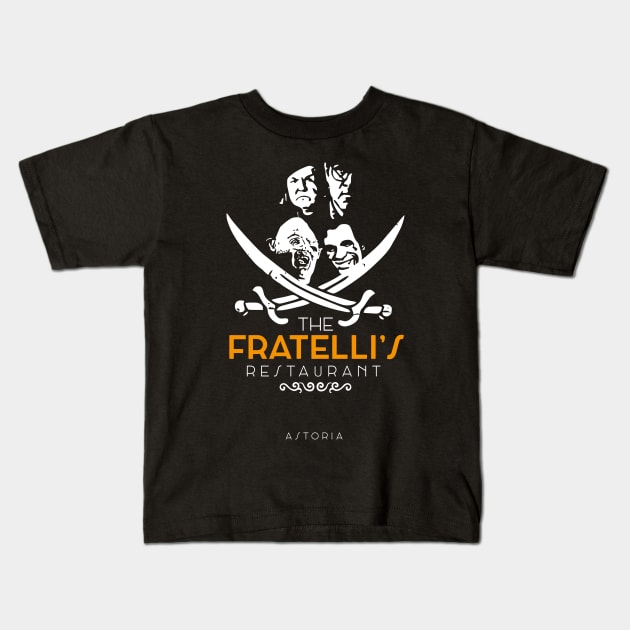 Fratelli's Restaurant Astoria Goonies Kids T-Shirt by TEEWEB